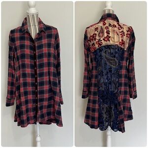 Aratta Red and Blue Plaid Dress